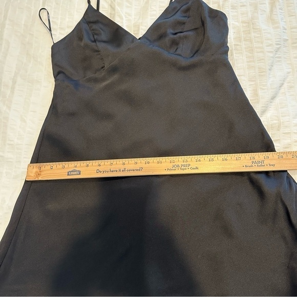 Forever 12 new with tags black satin mini dress - Picture 14 of 16